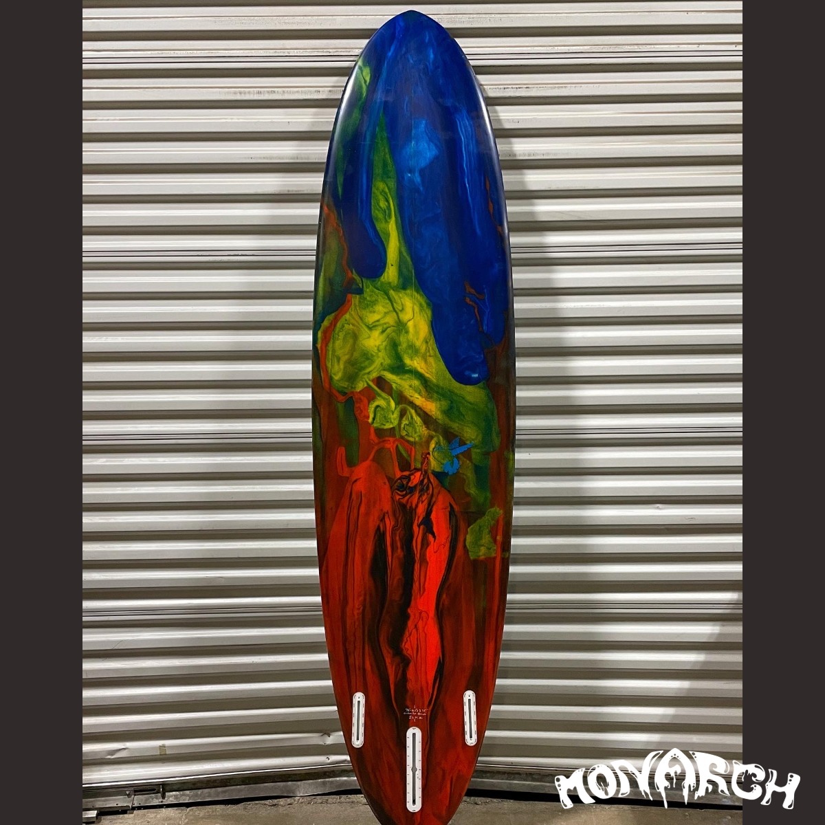 Rainbow Swirls surfboard